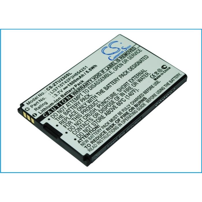 ZTE 230  yhteensopiva akku 1500 mAh