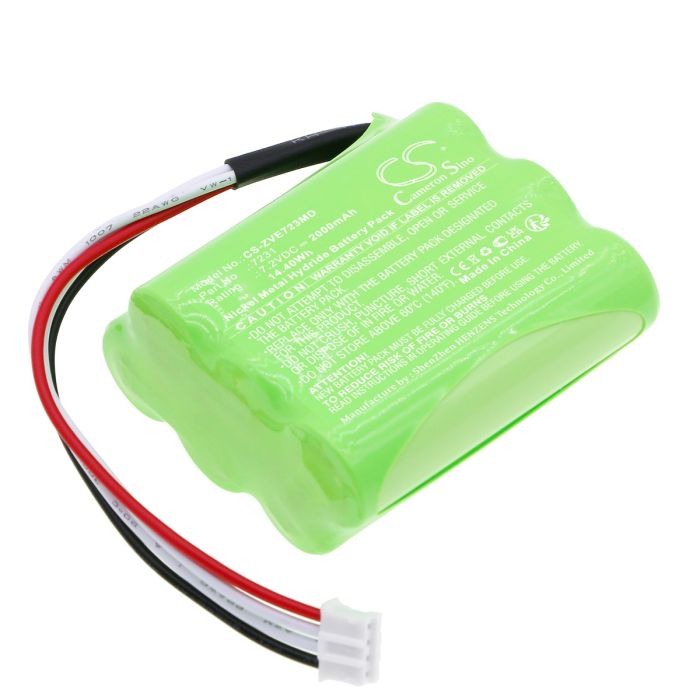 Zevex lääketieteellisen laitteen EnteraLite yhteensopiva akku 2000mAh