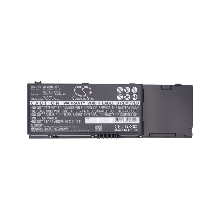 Dell Inspiron 1501, Precision M6400, Precision M6500, E1505, Latitude 131L Akku - 6600mAh