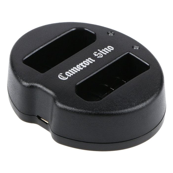 Nikon EN-EL14 / EN-EL14a yhteensopiva USB-akkulaturi kahdelle akulle