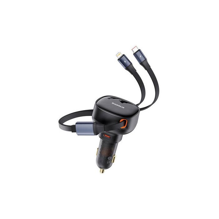 Baseus Enjoyment Pika Autolaturi USB-C / USB-C kaapeli ja Lightning 60W