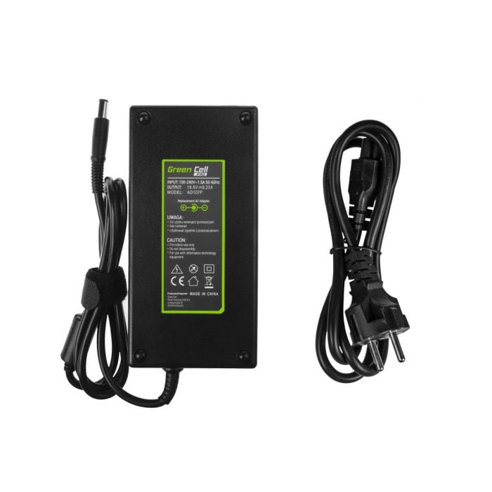 Green Cell 180W HP & Dell Laturi 19.5V 9.23A - Liitin 7.4*5.0