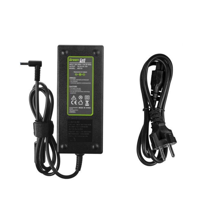 Green Cell HP / Asus 120W laturi 19.5V 6.15A Liitin 4.5 x 3.0