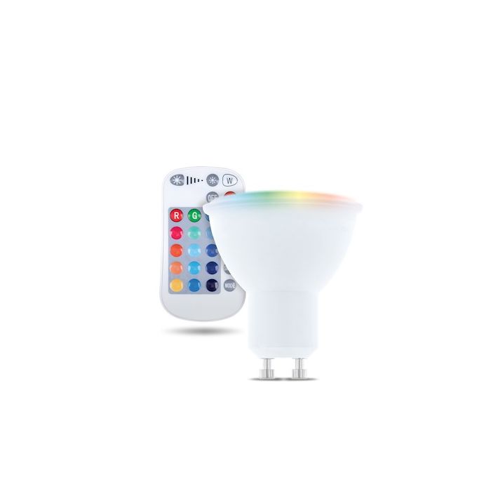 Forever Light LED GU10, 5W, 250lm, RGB + W