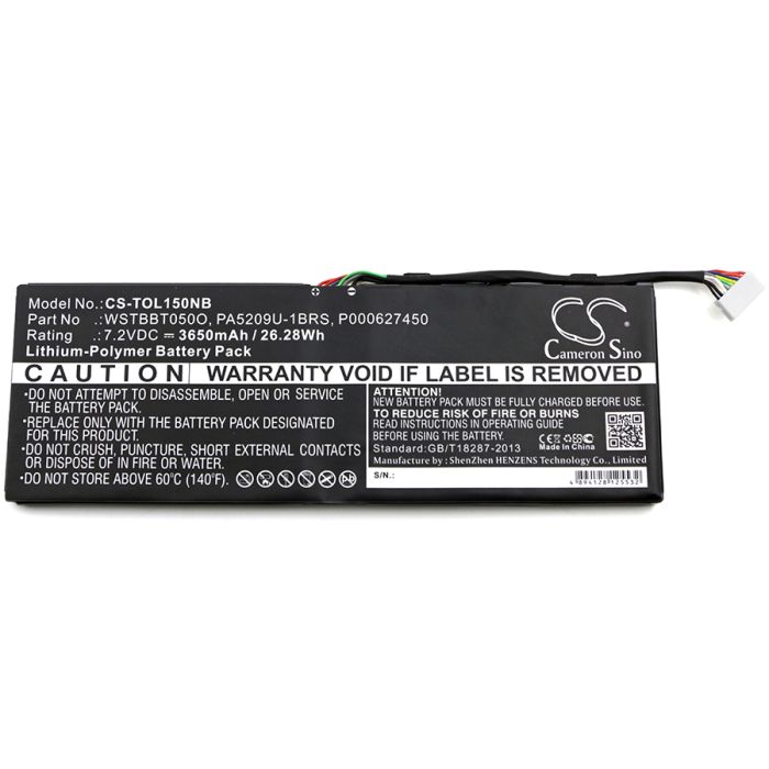 Toshiba Satellite L10T akku 3650 mAh - Musta Toshiba Satellite L10T akku 3650 mAh - Musta