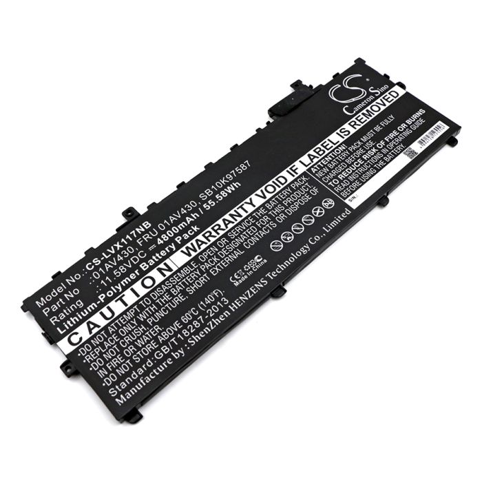 Lenovo ThinkPad X1 Carbon 2017 akku 4800 mAh