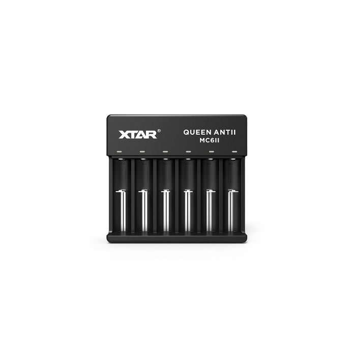 XTAR QUEEN ANTII MC6II Li-ion Akkuparistolaturi verkkovirralla, musta