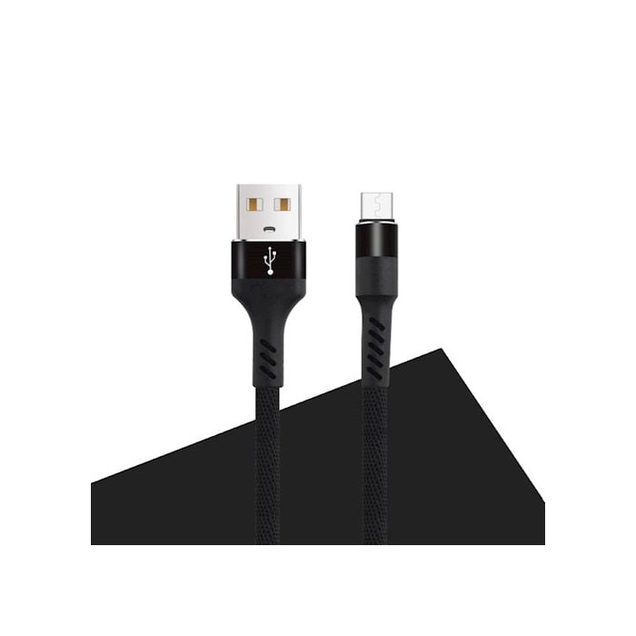 Maxlife MXUC-01 USB A - Micro-USB 1m 2A Fast Charge Latauskaapeli - Musta