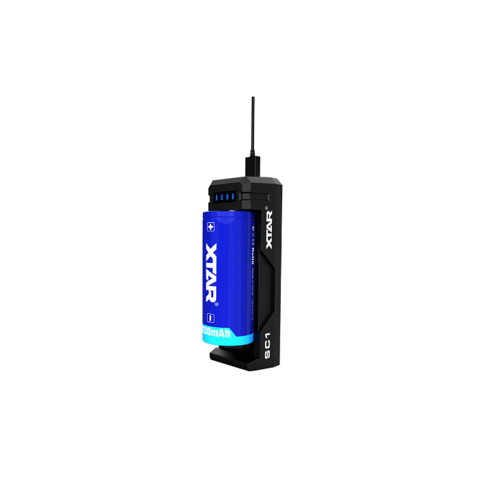 XTAR SC1 Kannettava 3.6 V / 3.7 V Li-ion USB-laturi 2A-latausvirta