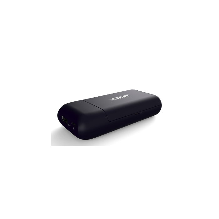 XTAR PB2S Kannettava laturi Li-Ion 18650 kennoille + Powerbank toiminto