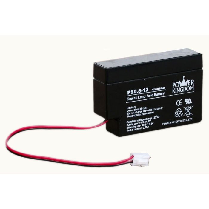 Power Kingdom 12V 0,8 Ah lyijyhyytelö akku