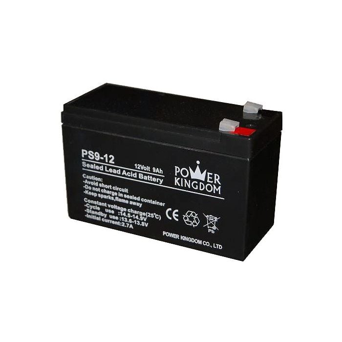 Power Kingdom / Ironcell 12V 9Ah lyijyhyytelö akku T2