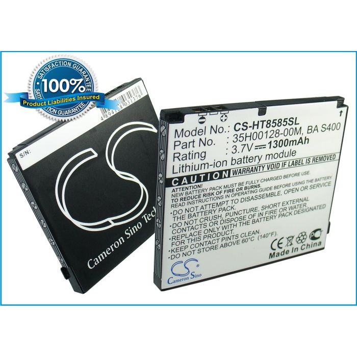 HTC HD2, HD2 US, T8585, T8588, T9193, Leo, Leo 100 yhteensopiva akku - 1300 mAh HTC HD2, HD2 US, T8585, T8588, T9193, Leo, Leo 100 yhteensopiva akku - 1300 mAh