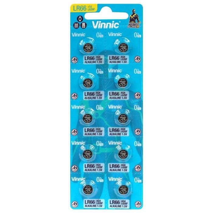 Vinnic Nappiparisto AG4, LR66, 177, LR626, 376, 377 10 kpl pakkaus