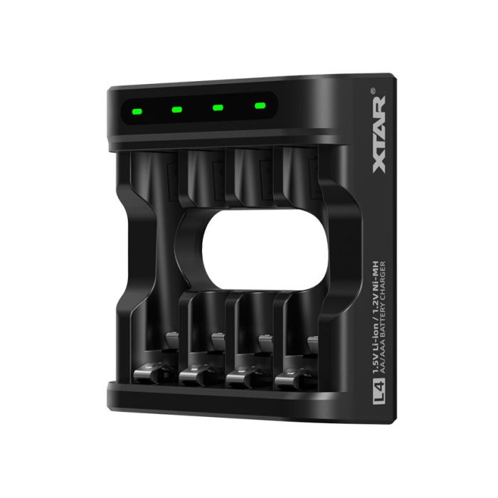 XTAR L4 USB-C paristolaturi AA / AAA – 4 paikkaa
