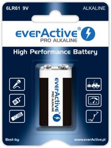 everActive Pro Alkaliparisto 6LR61, 9V