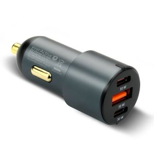 everActive CC-40Q autolaturi 60 W PD, 1 × USB-A + 2 × USB-C