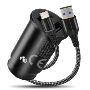 everActive CC-25C autolaturi 12 W, 2 × USB-A + USB-C-kaapeli