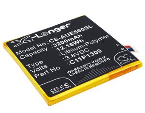 Asus Fonepad Note 6, Fonepad Note FHD6, ME560CG akku 3200 mAh