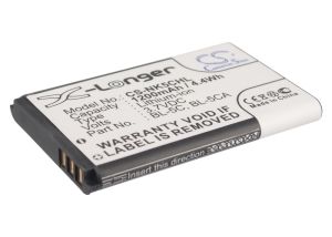 Nokia BL-5C, BL-5CA, BL-5CB, BR-5C yhteensopiva akku 1200 mAh
