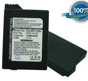 Sony PSP 2-Sukupolvi, Slim, Lite akku 1200 mAh