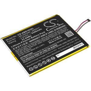 Amazon tablettien Kindle Fire HD 10.1 9th / M2V3R5 yhteensopiva akku 6300mAh