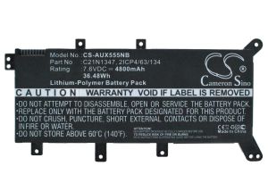 Asus A555L / F555 / F555L akku 4800 mAh