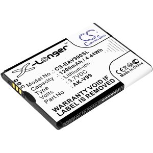 Emporia älypuhelinten Select / V99 yhteensopiva akku 1200mAh