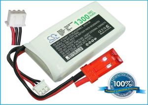 Li-Po akku, 1300mAh, 7,4V, 30C
