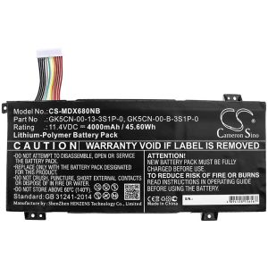 Medion Erazer X6805 akku 4000mAh