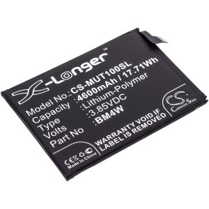 Redmi älypuhelinten M2007J17C / Note 9 Pro 5G yhteensopiva akku 4600mAh