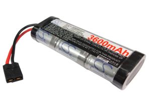 RC-akku Ni-MH 7,2 V 3600 mAh, Traxxas-liitin