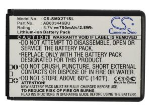 Samsung GT-B2710, xcover 271 yhteensopiva akku 750 mAh 