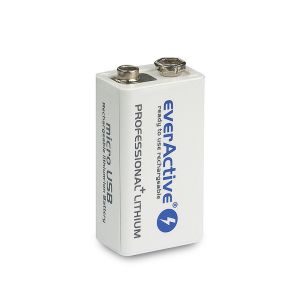 everActive 6F22 / 9V akkuparisto Li-ion USB-C 550 mAh