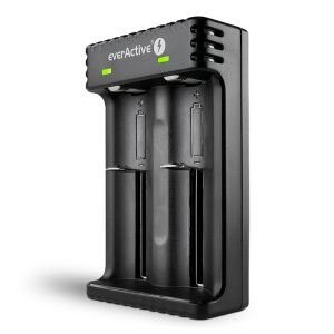 everActive LC-200 USB Laturi pyöreille Litium kennoille  x 2