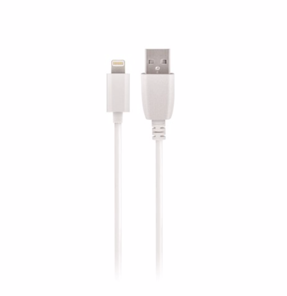 Maxlife iPhone / iPad / iPod Lightning-kaapeli 1A 1m valkoinen